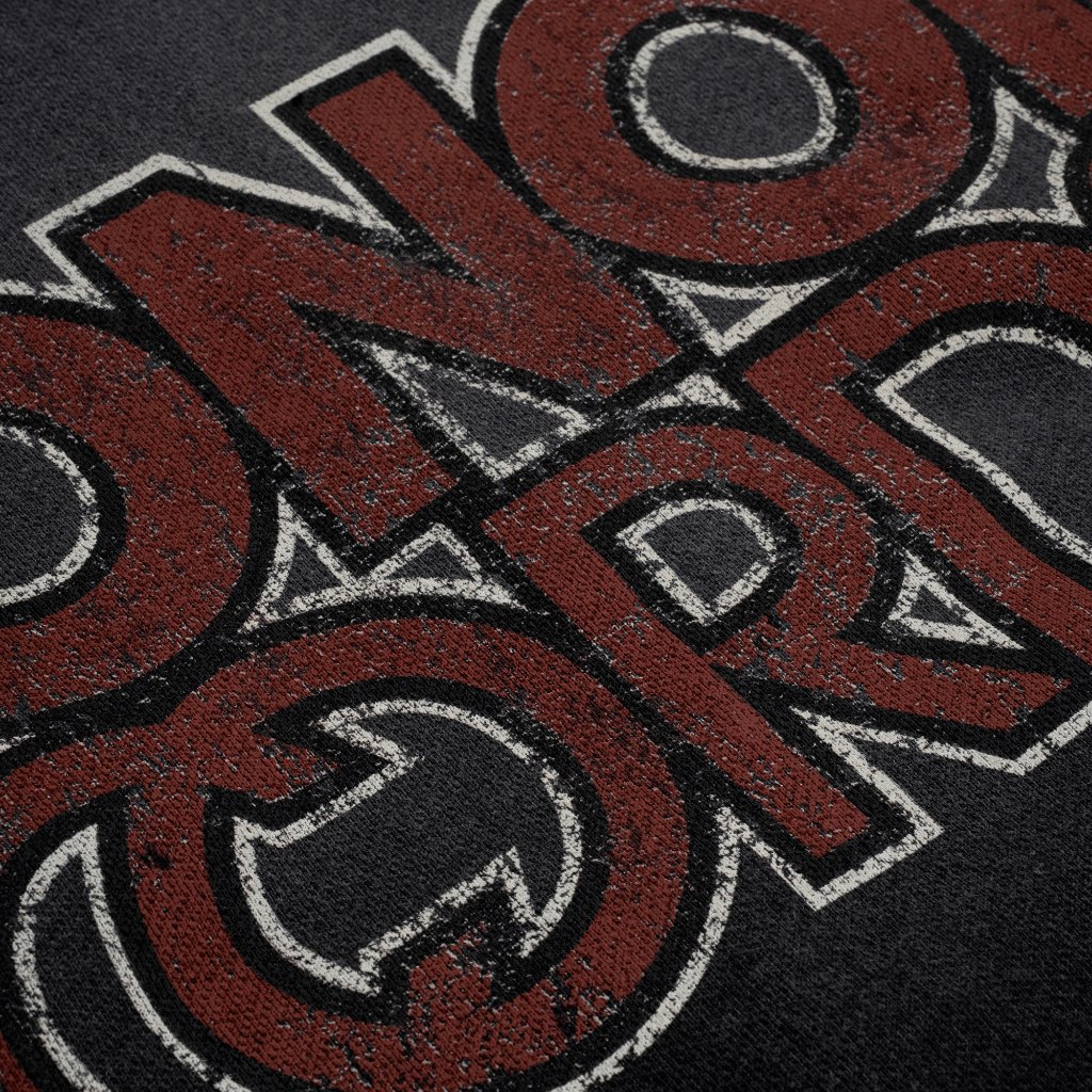 MONOIC RECORDS BUZO DE CIERRE MONOIC NECORDS NEGRO DESGASTADO