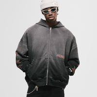 MONOIC RECORDS BUZO DE CIERRE MONOIC NECORDS NEGRO DESGASTADO