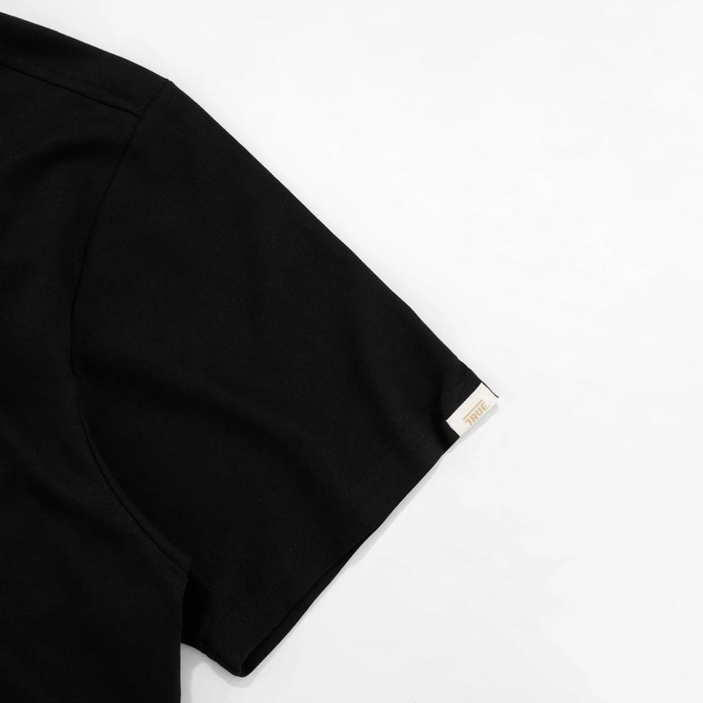 TRUE CAMISETA CLÁSICA LOGO NEGRA CAMISETA NEGRA