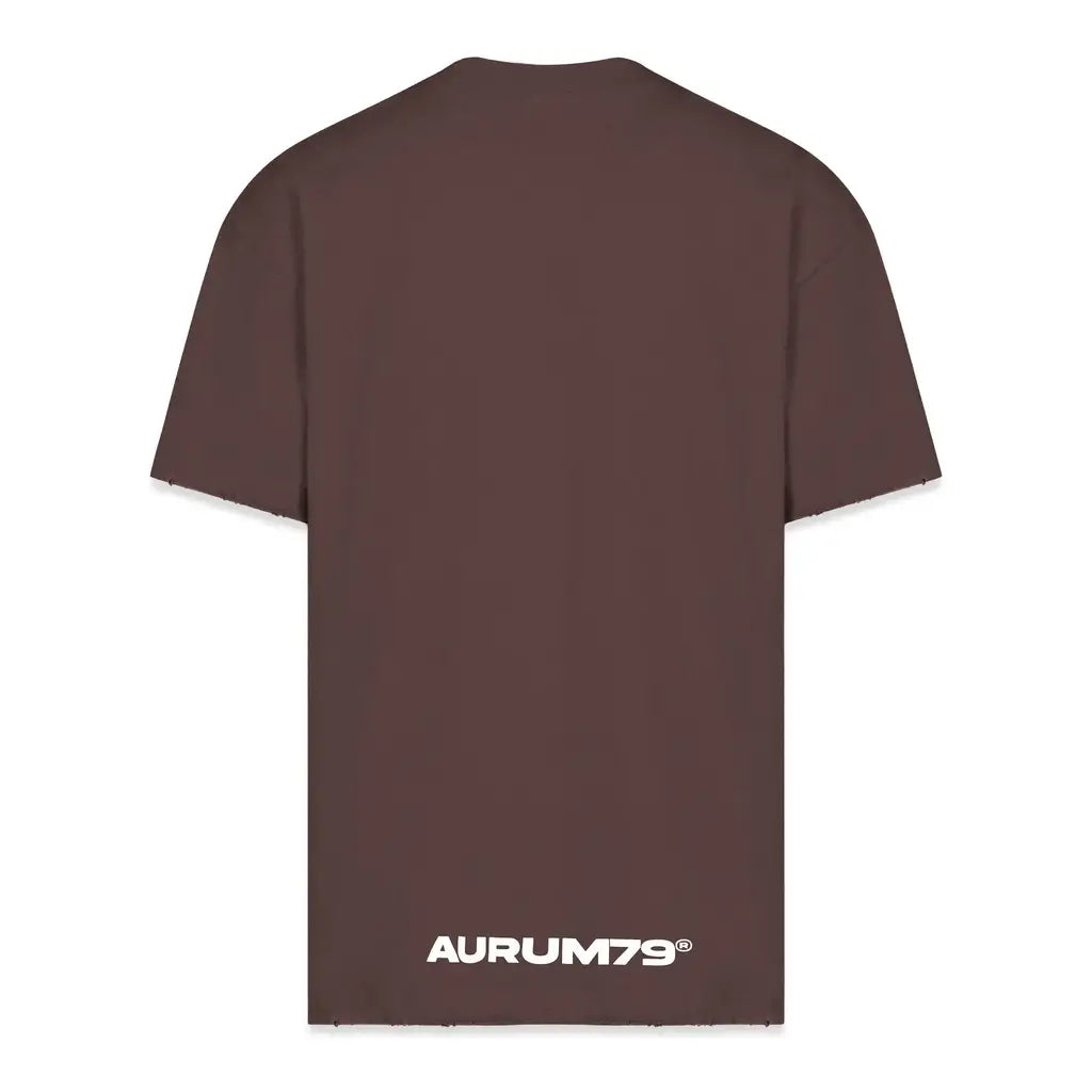 AURUM GEMS & STONES COFFEE GEMS CAMISETA SEMI OVERSIZED CAFE
