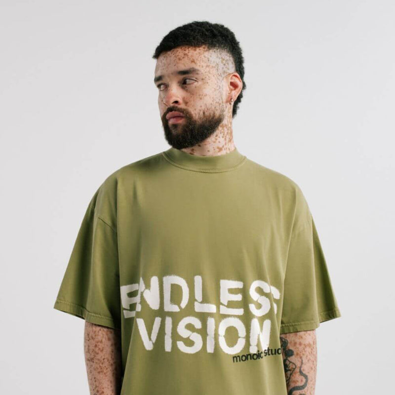 MONOIC ENDLESS DREAMS CAMISETA OVERSIZE VISION VERDE