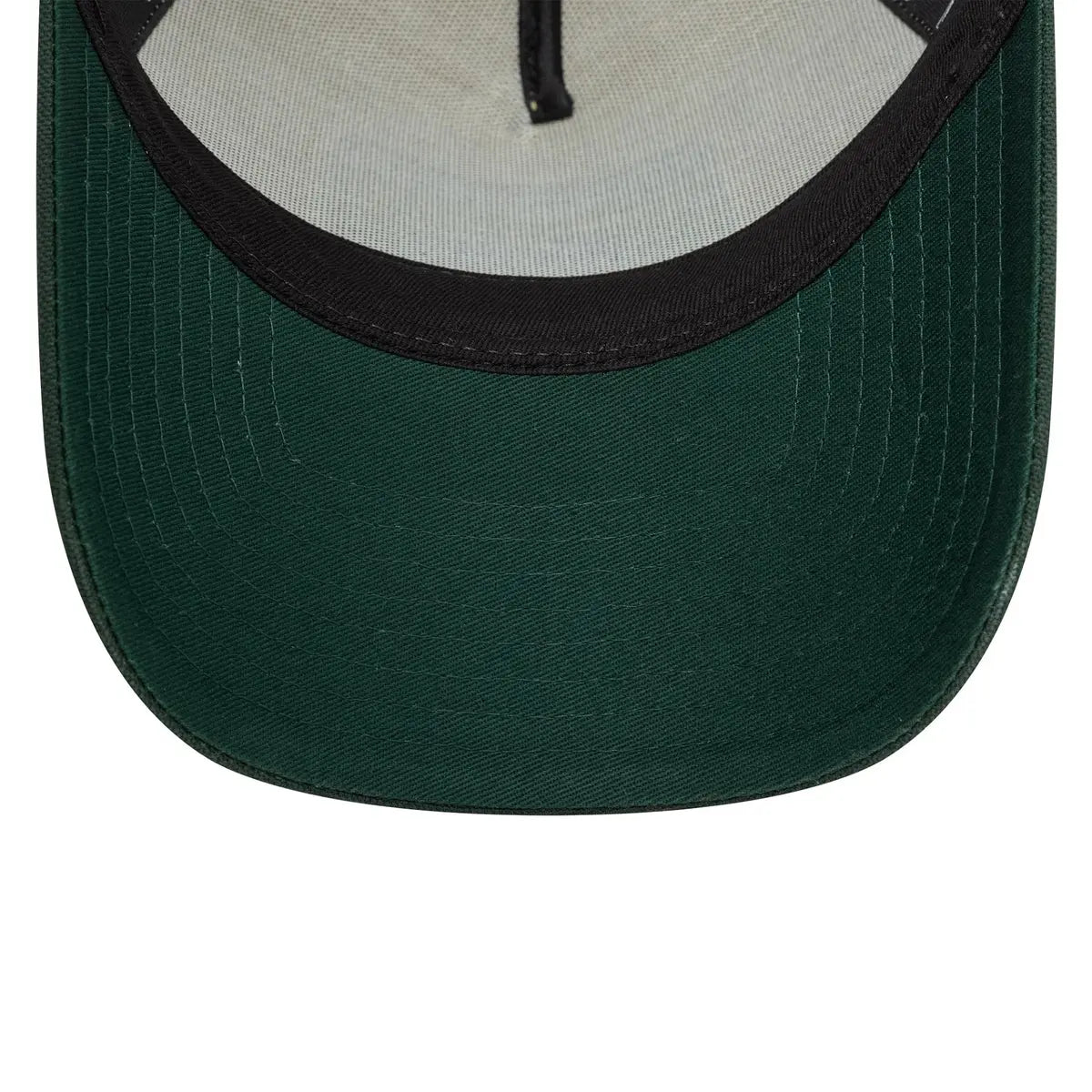 NEW ERA 9FORTY A-FRAME  NE PATCH CANVAS TRUCKER GORRA AJUSTABLE VERDE