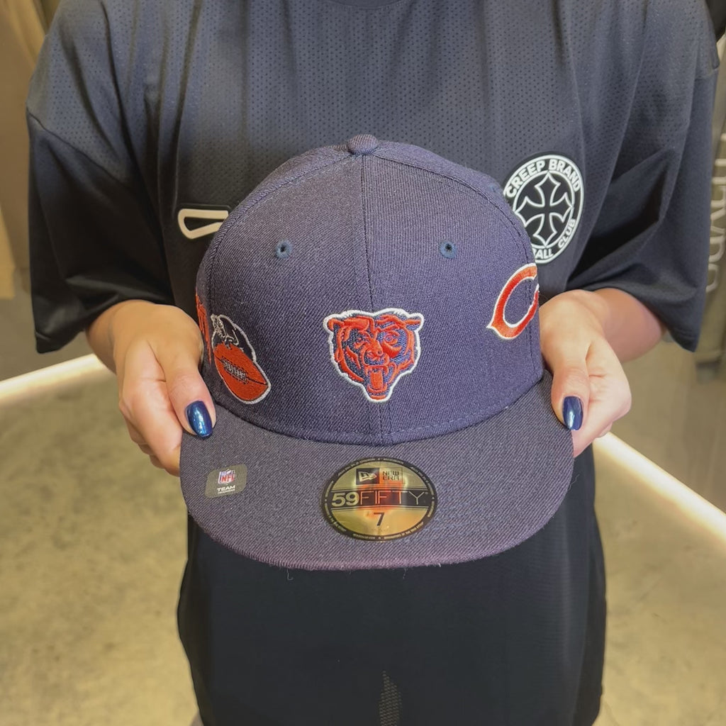NEW ERA X JUST DON 59FIFTY NFL BEARS GORRA CERRADA AZUL NAVY