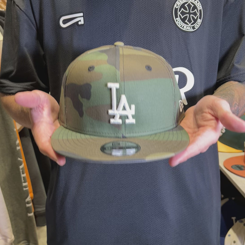 NEW ERA 9FIFTY MLB LA DODGERS GORRA AJUSTABLE VERDE CAMUFLADO
