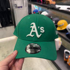 NEW ERA 9FORTY MLB OAKLAND ATHLETICS THE LEAGUE ESSENTIALS GORRA AJUSTABLE VERDE