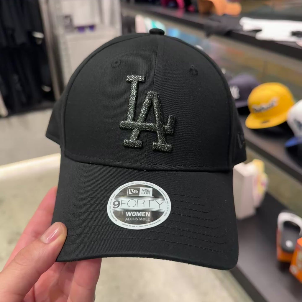 NEW ERA 9FORTY MLB LOS ANGELES DODGERS METALLIC INFILL GORRA AJUSTABLE NEGRA