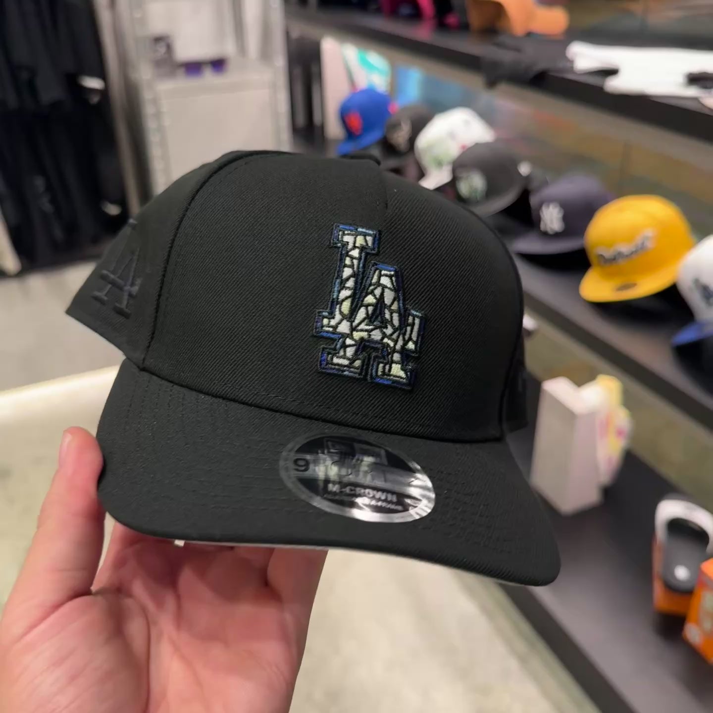 NEW ERA 9FORTY M-CROWN MLB LOS ANGELES DODGERS STAINED GLASS GORRA AJUSTABLE NEGRA