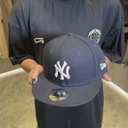 NEW ERA 9FIFTY MLB BASIC NY YANKEES NAVY BLUE ADJUSTABLE CAP