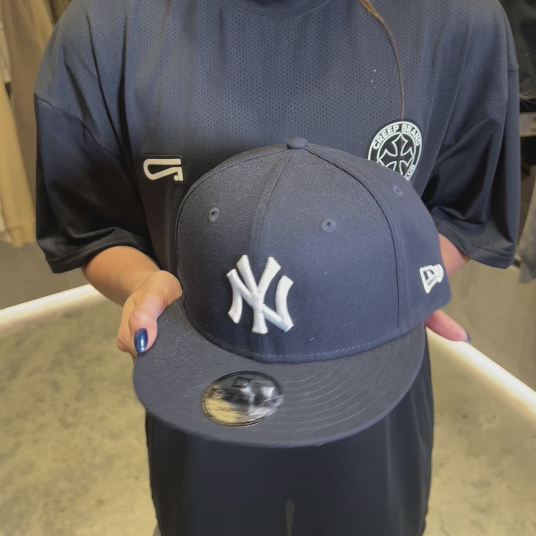 NEW ERA 9FIFTY MLB BASIC NY YANKEES NAVY BLUE ADJUSTABLE CAP