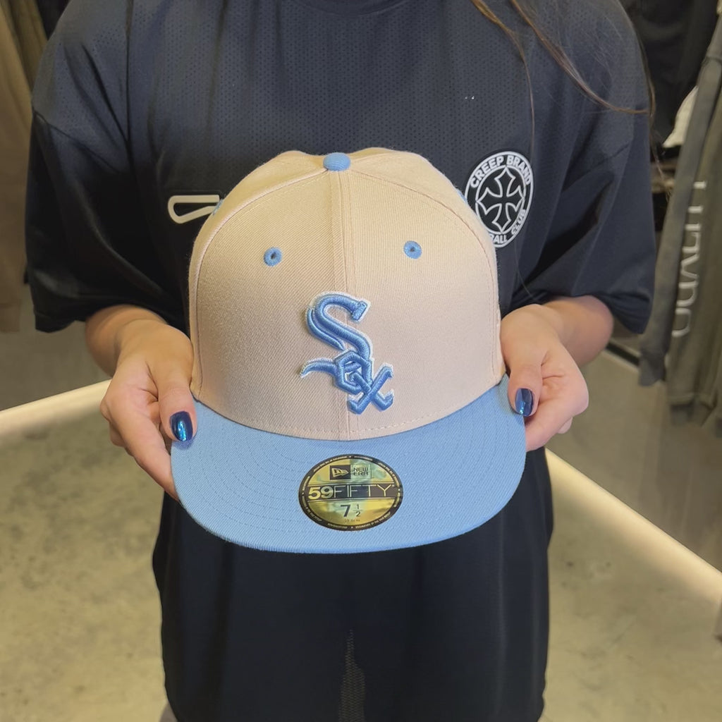 NEW ERA 59FIFTY MLB WHITE SOX ICE LATTE GORRA CERRADA AZUL / ROSA