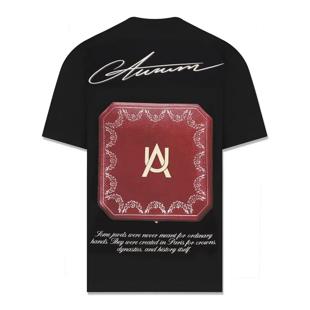 AURUM GEMS & STONES REDBOX CAMISETA SEMI OVERSIZED NEGRA