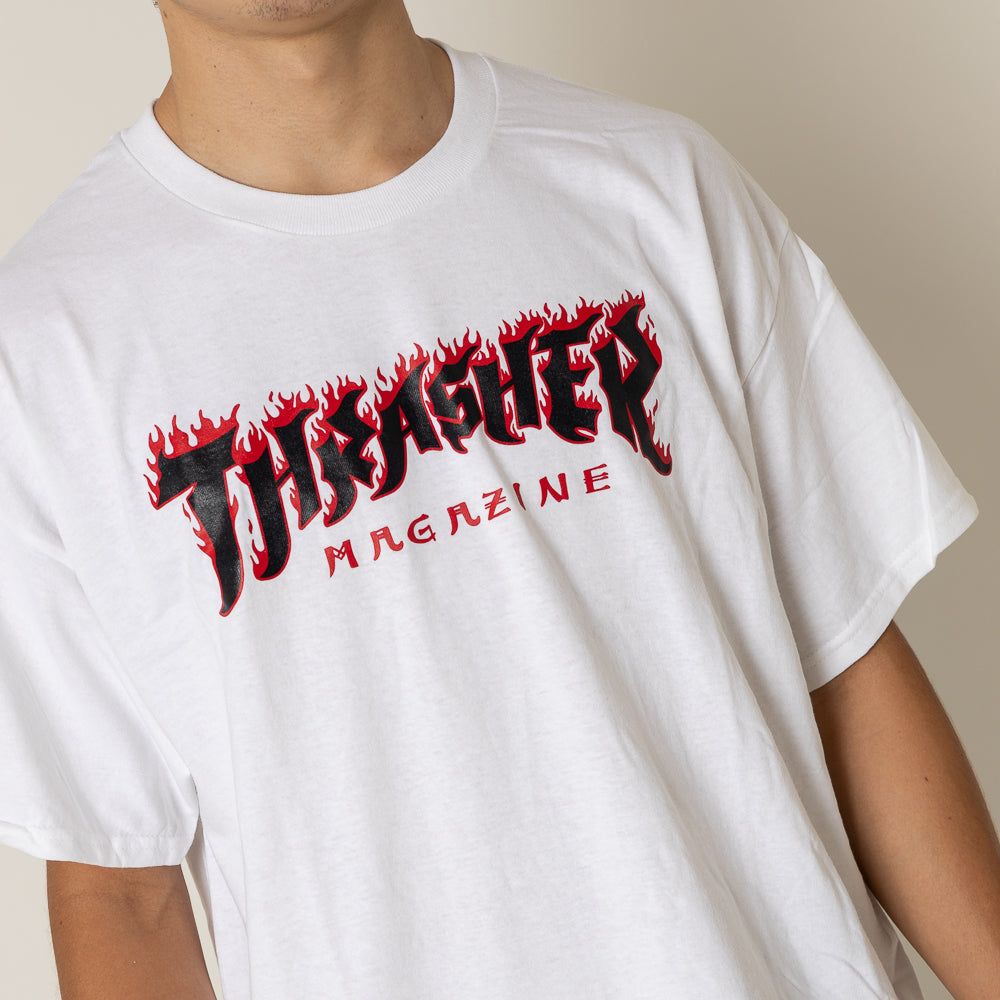 White deals thrasher shirt