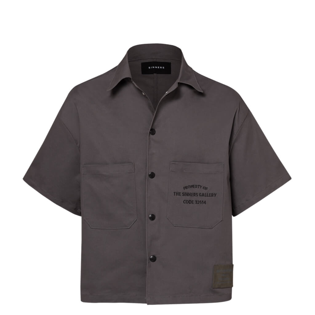 SINNERS LA BRUMA GRAY BUTTON SHIRT