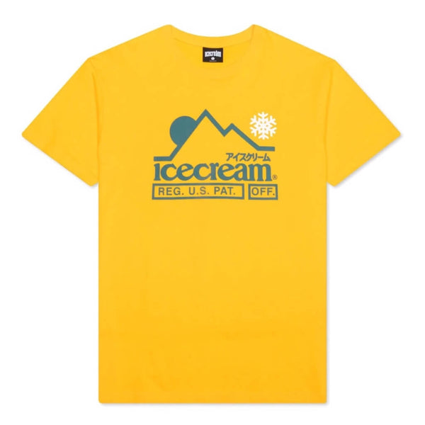 icecream camiseta estampada amarilla por delante