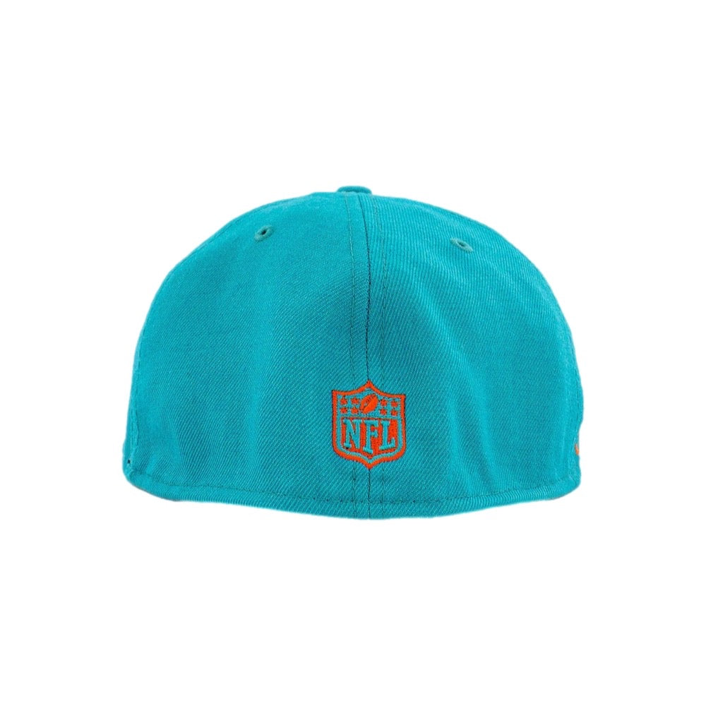 NEW ERA X JUST DON 59FIFTY NFL MIAMI DOLPHINS GORRA CERRADA AZUL POR ATRAS