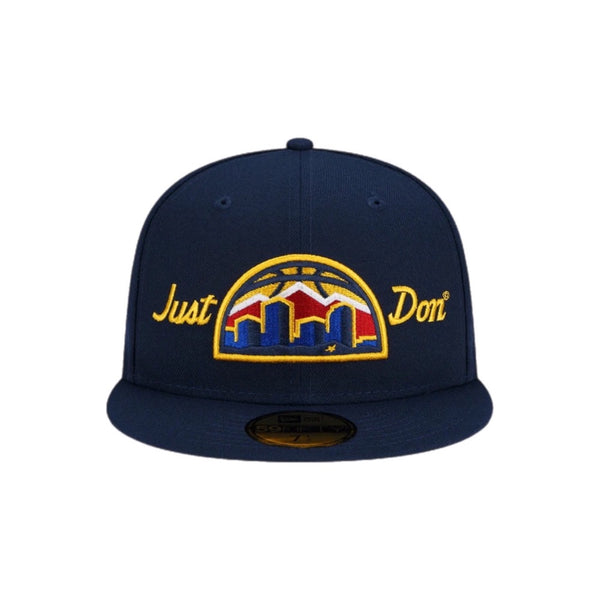 NEW ERA X JUST DON 59FIFTY NFL NUGGETS CLOSED CAP NAVY BLUE 