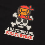 BAPE MILO & BONE PIRATE CAMISETA NEGRA