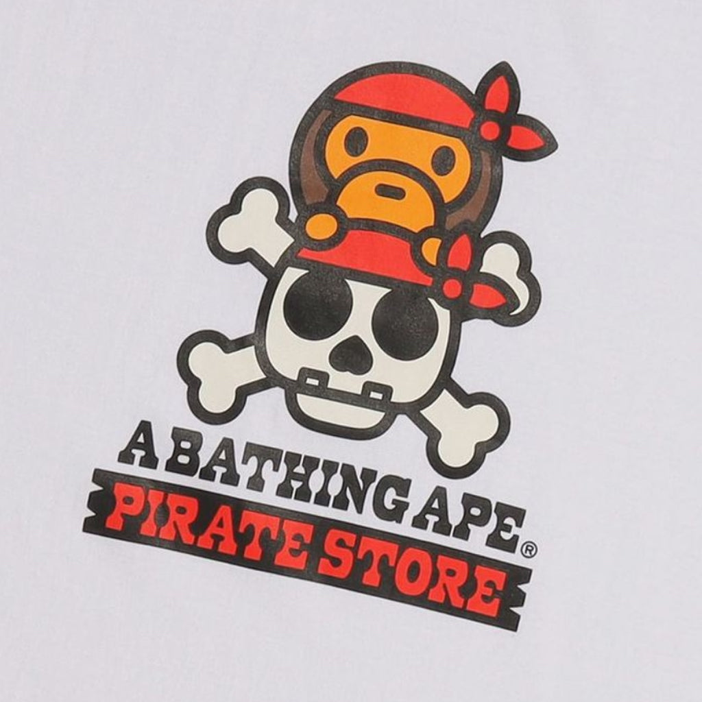 BAPE MILO & BONE PIRATE CAMISETA BLANCA