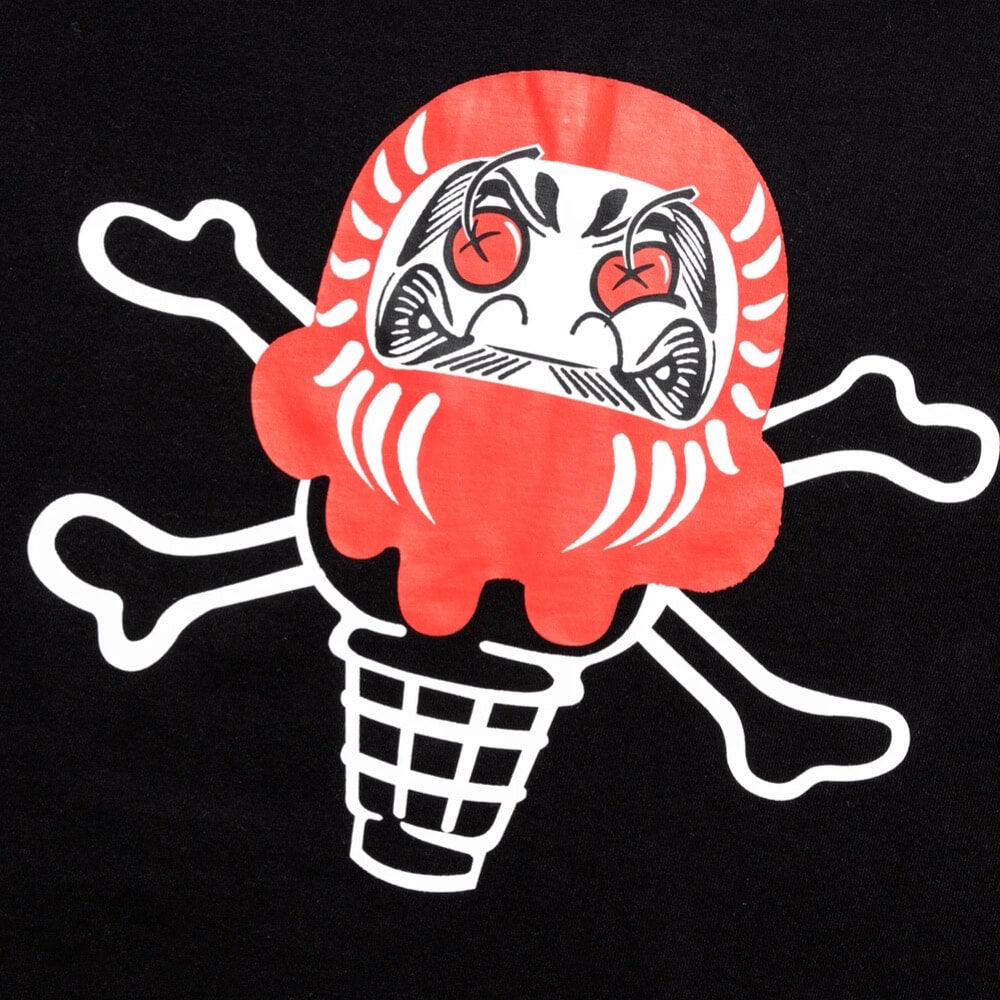 ICECREAM DARUMA CAMISETA NEGRA