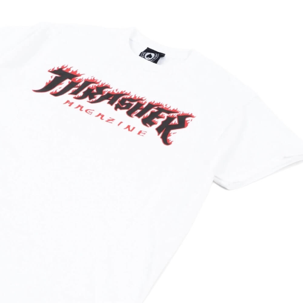 Camiseta thrasher blanca hot sale