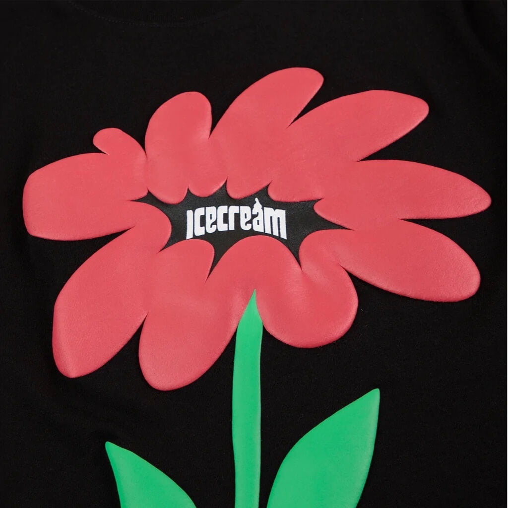 ICECREAM FLOWER CAMISETA NEGRA