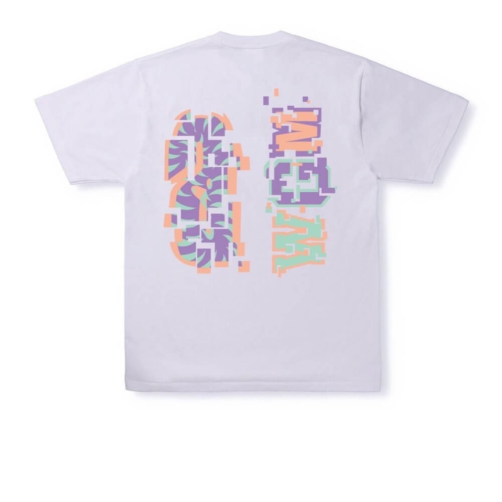 BAPE DIGITAL SHARK CAMISETA BLANCA