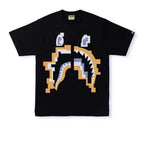 BAPE DIGITAL SHARK CAMISETA NEGRA