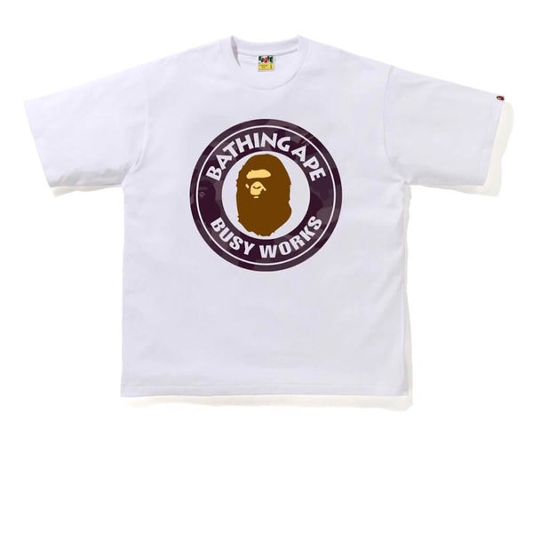 bape white tee