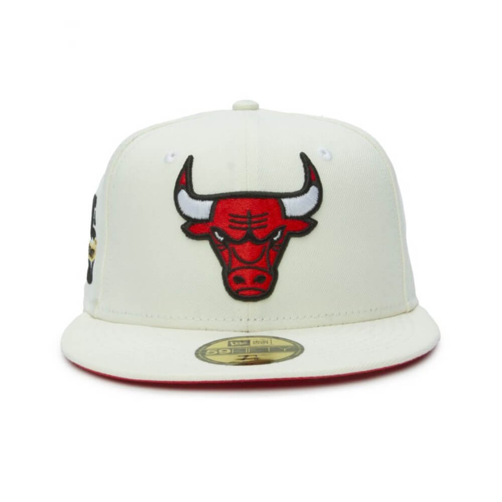 NEW ERA 59FIFTY NBA CHICAGO BULLS CHROME WHITE CLOSED CAP 