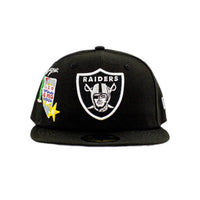 NEW ERA 59FIFTY NFL LAS VEGAS RAIDERS CITY CLUSTER BLACK CLOSED CAP 