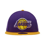 NEW ERA 59FIFTY NBA LA LAKERS CLOSED CAP PURPLE / YELLOW 