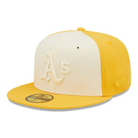 NEW ERA 59FIFTY MLB OAKLAND ATHLETICS 2-TONE CLOSED YELLOW CAP 